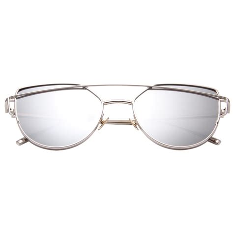 liansan vintage mirrored sunglasses cat eye|LIANSAN Cat Eye Mirrored Flat Lenses Light Metal Frame .